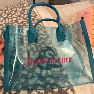 Juicy couture clear tote bag